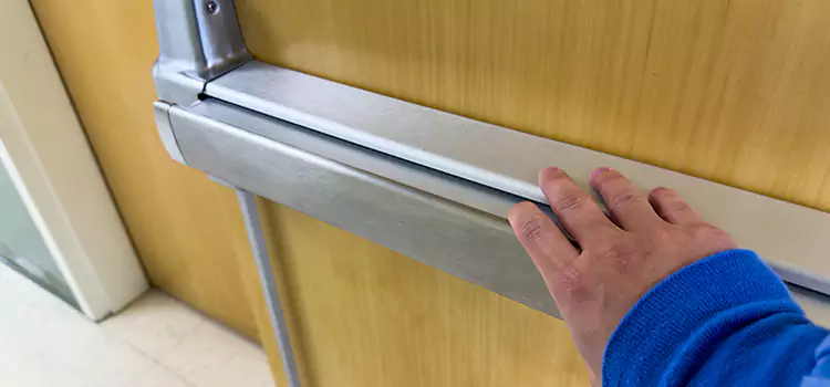 Installing a Push Bar on a Door Meadow Woods
